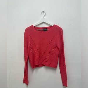 Hooked Up Pink Sweater Size S